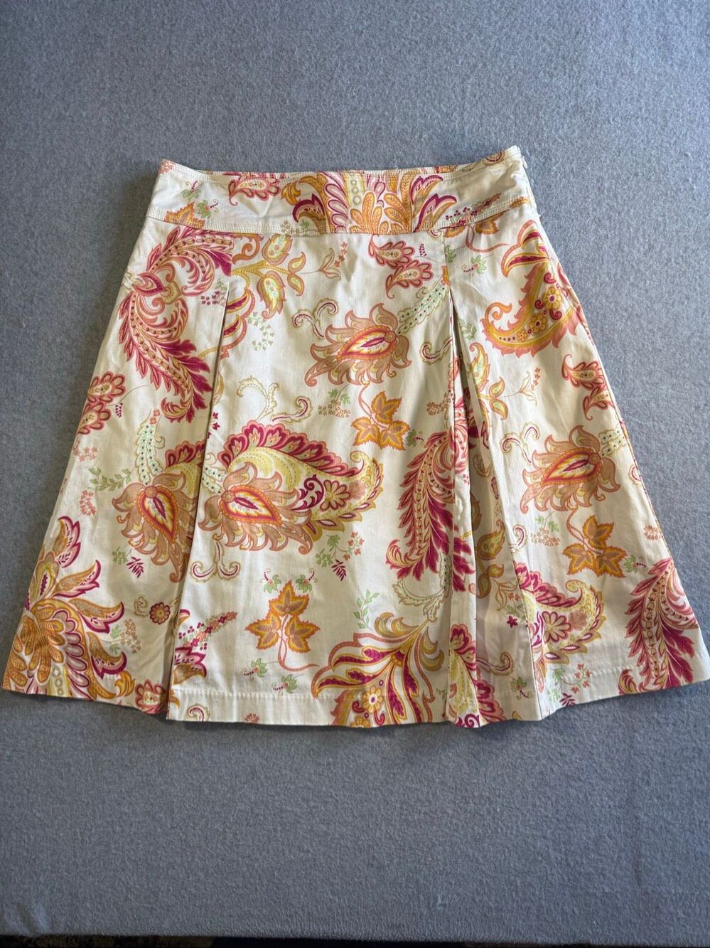 Vintage 90’s Y2K boho paisley George ME A-line skirt 12